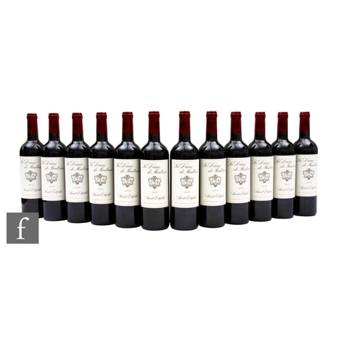 655 - Twelve bottles of 2009 La Dame de Montrose, Saint-Estèphe, Médoc, Bordeaux, France. (12)PLEASE VIEW ... 