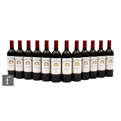 657 - Twelve bottles of 2009 Château Grand-Puy-Ducasse, Pauillac, Médoc, Bordeaux, France. (12)PLEASE VIEW... 