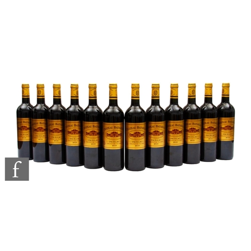 661 - Twelve bottles of 2010 Château Batailley, Bordeaux, Pauillac, France. (12)PLEASE VIEW CONDITION REPO... 