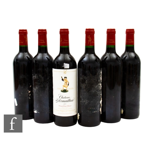 664 - Six bottles of 1995 Baron Philippe de Rothschild Chateau d'Armailhac, Pauillac Grand Cru Classe, Bor... 