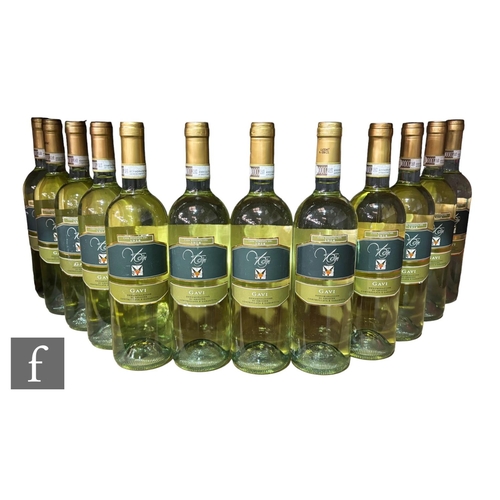 682 - Ten bottles of 2022 and two bottles of 2021 Gavi di Gavi Cantine Volpi, Piemonte, Italy, white. (12)... 