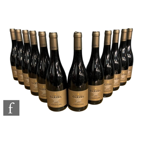 685 - Twelve bottles of Domaine Claire Clavel Cordélia Côtes-du-Rhône-Villages 'Chusclan', French, red. PL... 