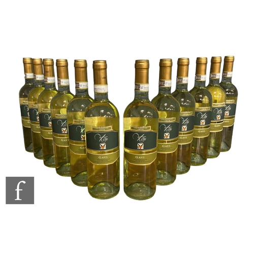 695 - Twelve bottle of 2022 Gavi di Gavi Cantine Volpi, Piemonte, Italy, white. (12)PLEASE VIEW CONDITION ... 