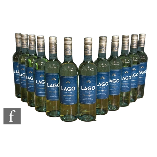 697 - Twelve bottles of Lago Cerqueira Vinho Verde Branco Calçada, Portugal, white. (12)PLEASE VIEW CONDIT... 