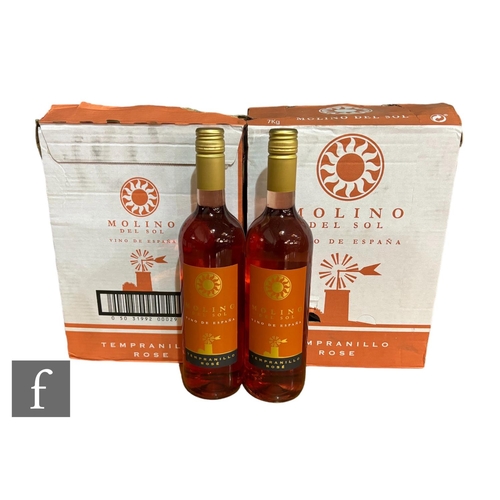 699 - Two cases (twelve bottles) of Molino Del Sol, Tempranillo Rose, Spanish, rose. (12)PLEASE VIEW CONDI... 