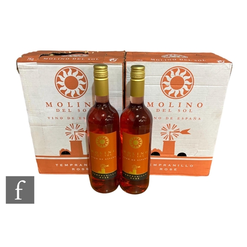 700 - Two cases (twelve bottles) of Molino Del Sol, Tempranillo Rose, Spanish, rose. (12)PLEASE VIEW CONDI... 