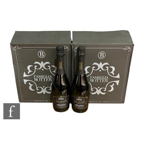 702 - Two cases (twelve bottles) of Prosecco Famiglia Botter D.O.C. (12)PLEASE VIEW CONDITION REPORT... 