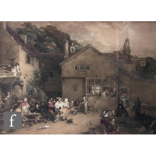 463 - FRANCIS PHILIP STEPHANOFF (1788-1860) - The village festival, watercolour, bears 'Jays Fine Art Deal... 