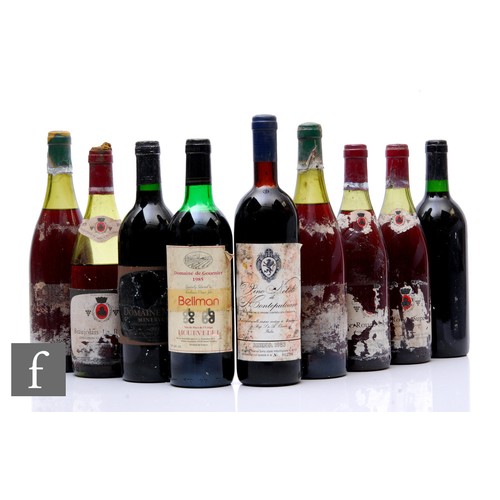 641 - Nine bottles of French red wine, vintage 1980s, various vineyards and grape. (9)PLEASE VIEW CONDITIO... 