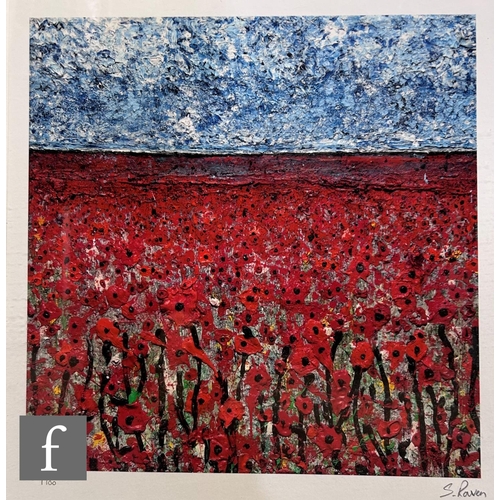 505 - SCARLETT RAVEN (CONTEMPORARY) - 'In Flanders Fields', giclee print, signed and numbered 90/100 in pe... 