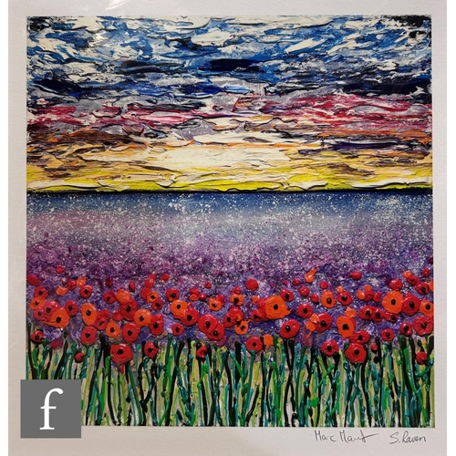 506 - SCARLETT RAVEN AND MARC MAROT (CONTEMPORARY) - 'The Dugout', giclee print, signed in pencil by both ... 