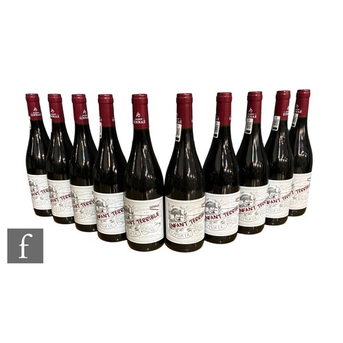 696 - Ten bottles of 2021 L'Enfant Terrible Côtes du Rhône, Maison Sinnae, France, red. (10)PLEASE VIEW CO... 