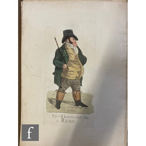 442 - AFTER RICHARD DIGHTON - 'A Hero of Turf and his Agent', hand coloured engraving, published 1806, unf... 