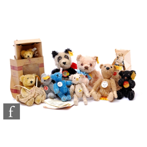 299 - A collection of Steiff miniature bears, to include Club bears 1998, 2008 etc. (10)PLEASE VIEW CONDIT... 