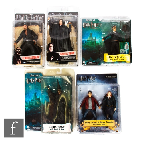 253 - A collection of NECA Harry Potter action figures, Order of the Phoenix Series 1 Harry Potter, Harry ... 