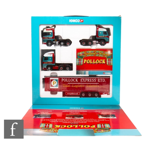 397 - A Corgi CC99130 Scotland's Finest Pollock 1:50 scale gift set, comprising three tractor units, curta... 