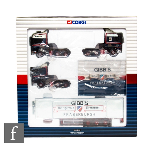 398 - A Corgi CC99125 Gibb's of Fraserburgh The End of the Road 1:50 scale gift set, comprising three trac... 