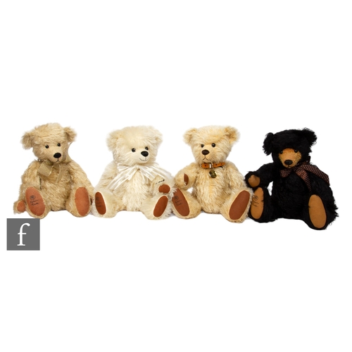 311 - Four Robin Rive teddy bears, Licorice, limited edition 250 of 300, Milly, limited edition 56 of 500,... 