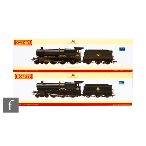 341 - Two OO gauge Hornby DCC ready 4-6-0 BR Grange Class locomotives, R2403 'Derwent Grange' and R2404 'R... 