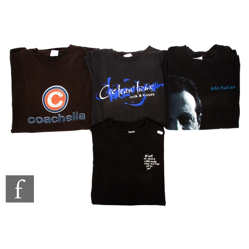 28 - A collection of 1990s/2000s tour/music crew t-shirts, including a 1996 Cocteau Twins Milk & Kiss... 