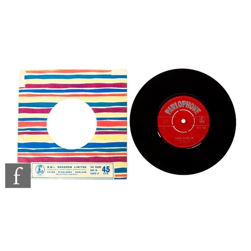 55 - The Beatles - A Please Please Me 7 inch single, original UK red Parlophone copy 45-R 4983, no made i... 