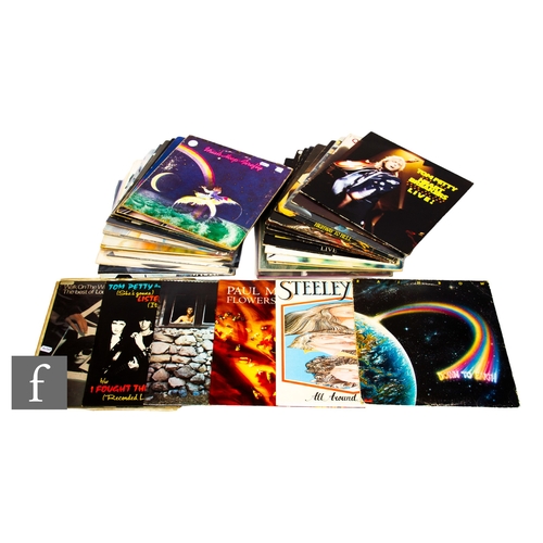 56 - 1970s/80s Rock - A collection of vinyl records, artists including David Bowie, Elton John, Graham Pa... 