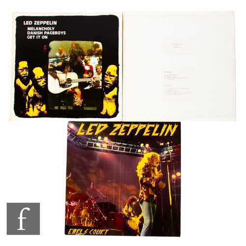 68 - Led Zeppelin - Three LPs to include Melancholy Danish Pageboys Get On It, three LP set, unofficial r... 