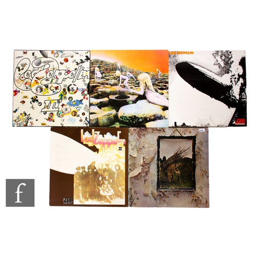 114 - Led Zeppelin - A collection of LPs including IV,  second pressing, on orange/green labels, K50008, H... 