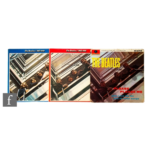 118 - The Beatles - A group of three LPs, including Please, Please Me, PMC 1202, fifth pressing, together ... 