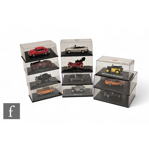 412 - A collection of 1:43 scale diecast models by Ixo, Schuco and Universal Hobbies, all boxed. (11)PLEAS... 