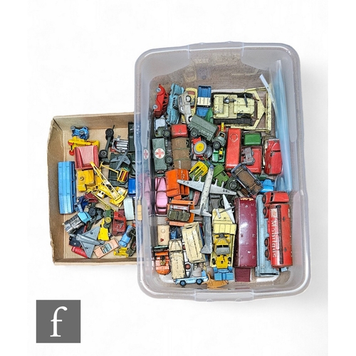 419 - A collection of assorted diecast models by Dinky, Matchbox and others, to include cars, commercial v... 