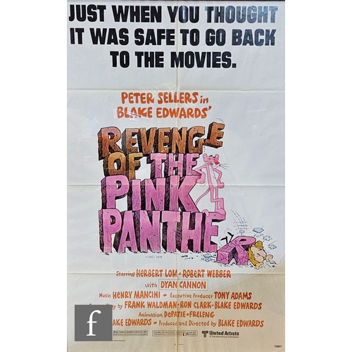 221 - A Revenge of the Pink Panther 1978 US One Sheet poster, starring Peter Sellers, framed, 40 inches  x... 