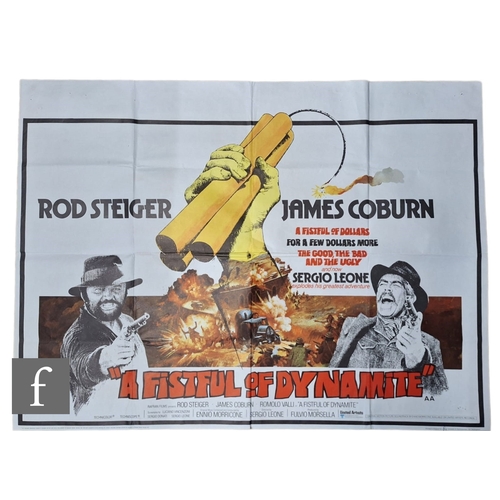 224 - A Fistful of Dynamite British Quad poster, folded, 30 inches x 40 inches.  PLEASE VIEW CONDITION REP... 