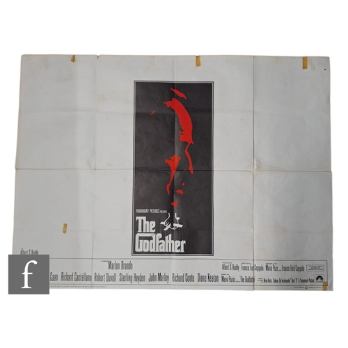 229 - A Godfather British Quad film poster, folded, 30 inches x 40 inches. PLEASE VIEW CONDITION REPORT... 