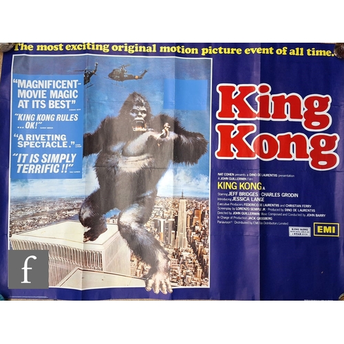 231 - A King Kong British Quad film poster, rolled, 30 inches x 40 inches. PLEASE VIEW CONDITION REPORT... 