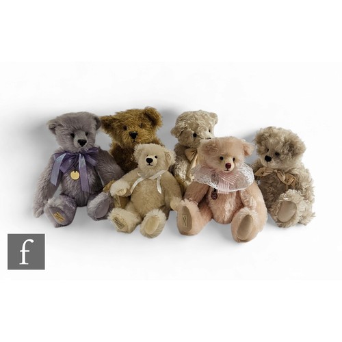 308 - Six Dean's Rag Book teddy bears, Chloe, limited edition 54 of 125, Hudson, 2002 Collector's Club edi... 