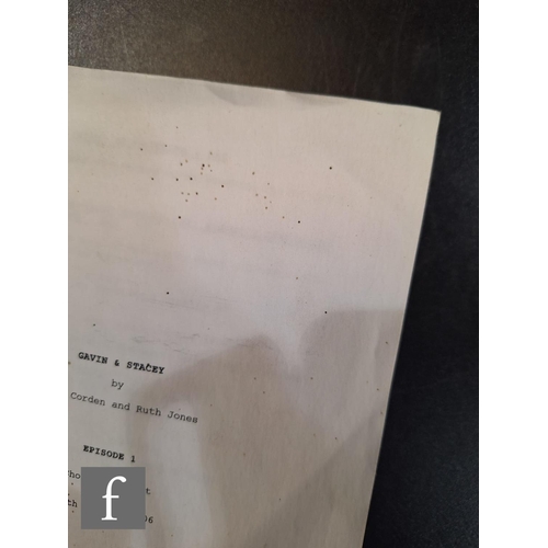 16 - An original and first Gavin & Stacey shooting script for Episode 1, 28th October 2006, together ... 