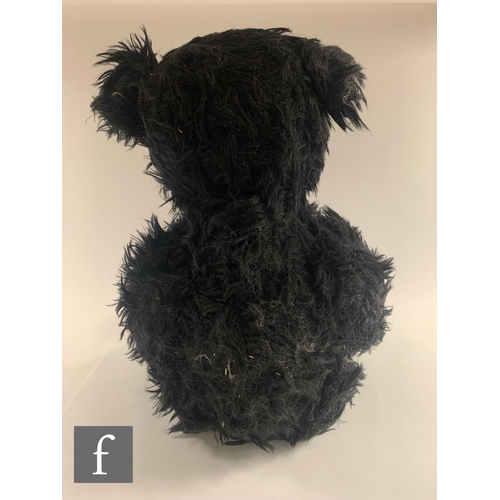 285 - Two Steiff replica teddy bears, 407284 1912, black mohair, height 70cm, and 407291 1921, white mohai... 