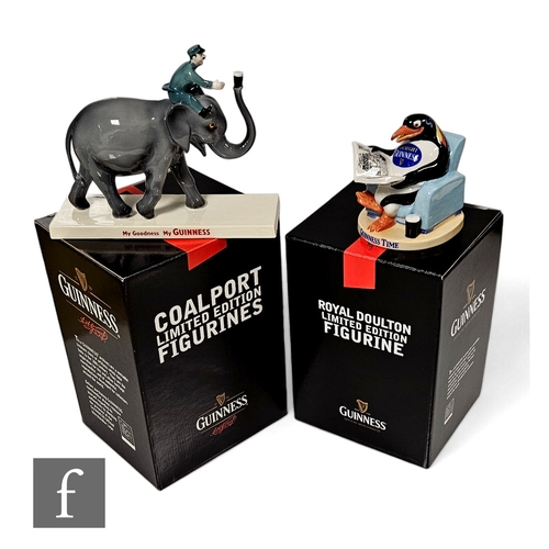 54 - A Coalport & Millenium Collectables Ltd, limited edition Guinness advertising figure, Elephant &... 