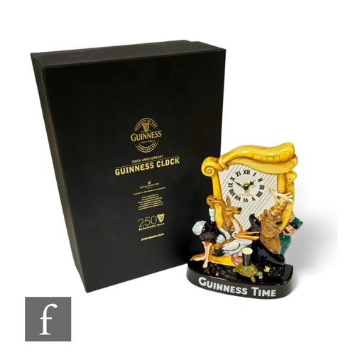 55 - A Royal Doulton Millenium Collectables Ltd, Limited Edition Guinness Anniversary Clock, 'Guinness Ti... 