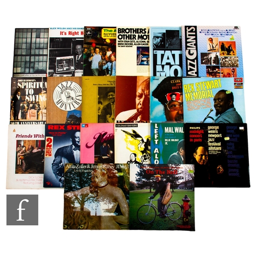 1045 - Jazz - A collection of vinyl records, artists to include Mal Waldron, Coleman Hawkins, Rex Stewart, ... 