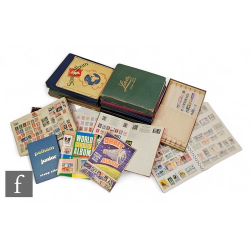 599 - Sixteen albums of stamps in stock books and albums, various countries. (16)PLEASE VIEW CONDITION REP... 