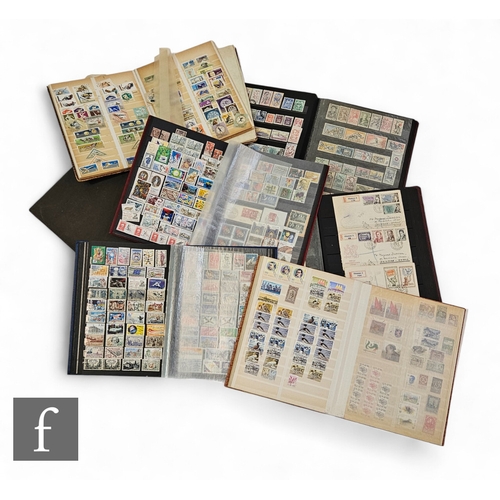 600 - An extensive stamp collection contained in seven albums and stock books, to include Czech and German... 