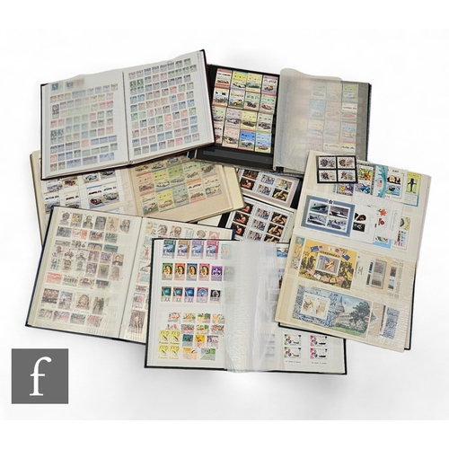 601 - Seven stock books of stamps containing a general Commonwealth collection, Ascension Islands etc. (7)... 