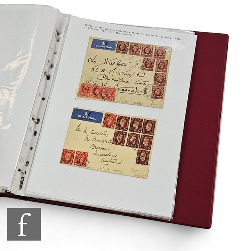 604 - A British postal history collection to include a 1789 envelope with scarce early hand cancellations,... 