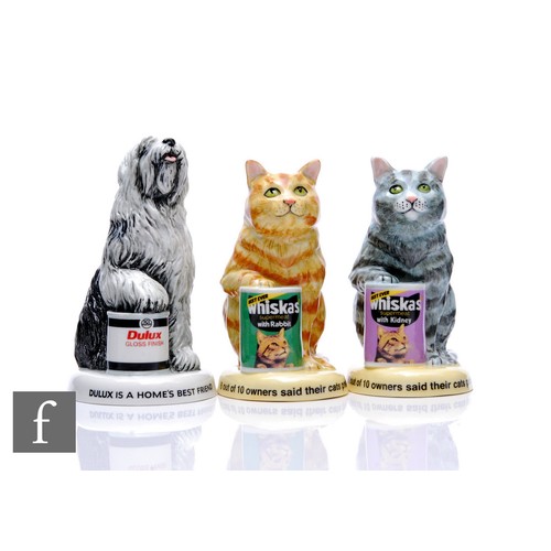 39 - Two Royal Doulton for Millennium Collectables Ltd, limited edition figures, Whiskas Cat, together wi... 