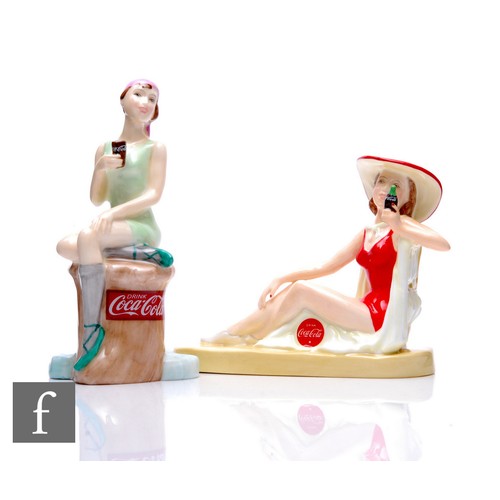 50 - Two Royal Doulton Coca-Cola limited edition figures, comprising 'Bathing Belle', MCL14, No. 047 of 1... 