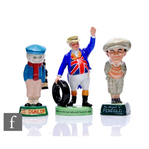 51 - Three Royal Doulton limited edition figures, Golfer & Caddie, including The Penfold Golfer MCL 1... 