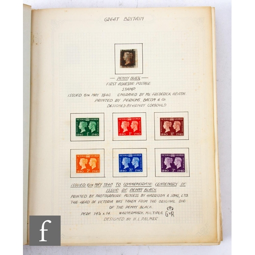 603 - A British and Commonwealth collection of stamps containing a penny black, first day covers, a small ... 