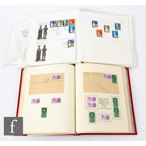 603 - A British and Commonwealth collection of stamps containing a penny black, first day covers, a small ... 